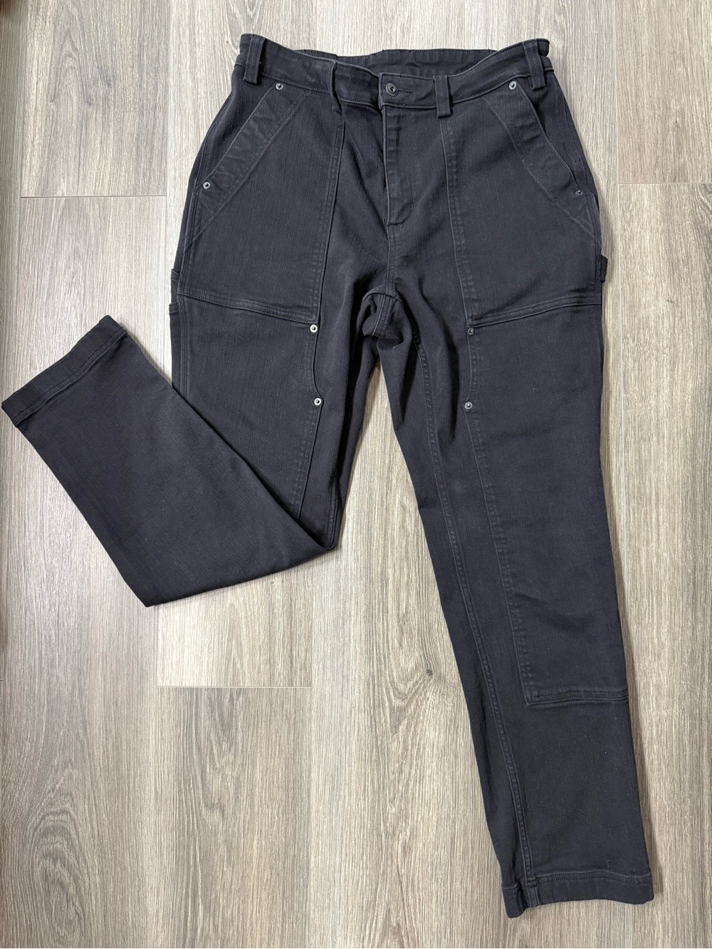 Duluth Trading Co. Women’s Double Flex Denim Slim Leg Size 14R Utility Carpenter